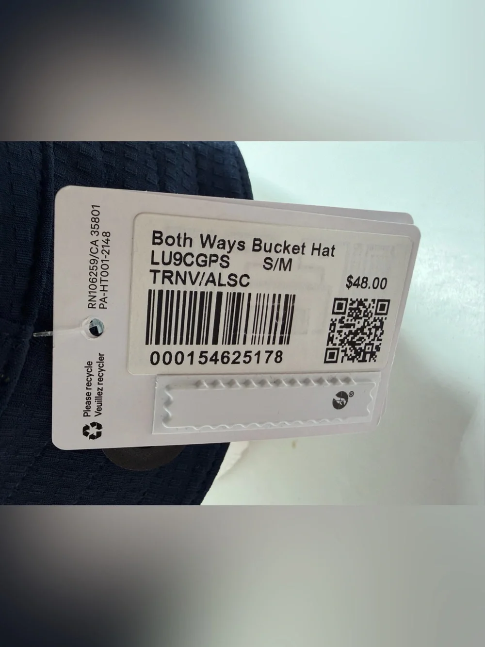 New Lululemon Both Way Bucket Hat Unisex S/M Navy Brown Reversible Beach Outdoor